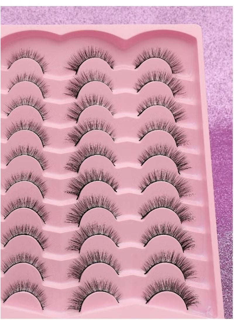 20 Pairs Natural Thick Long Flying False Eyelashes(10MM) - Image 1