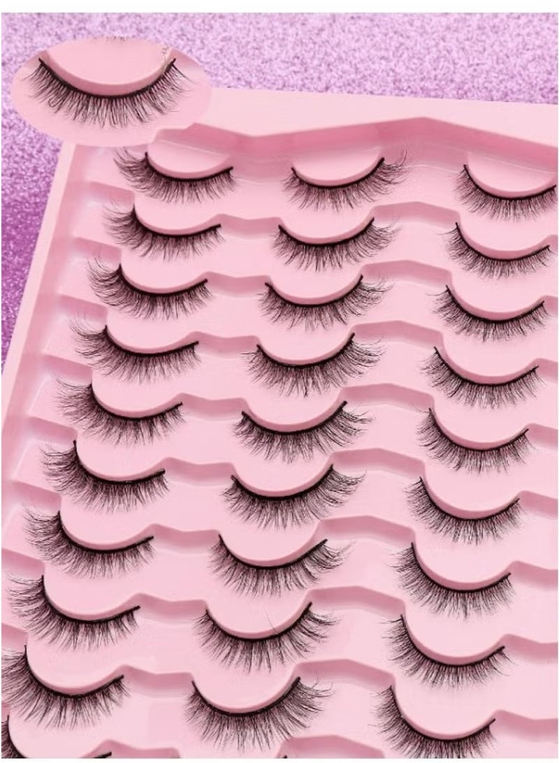 20 Pairs Natural Thick Long Flying False Eyelashes(10MM) - Image 2