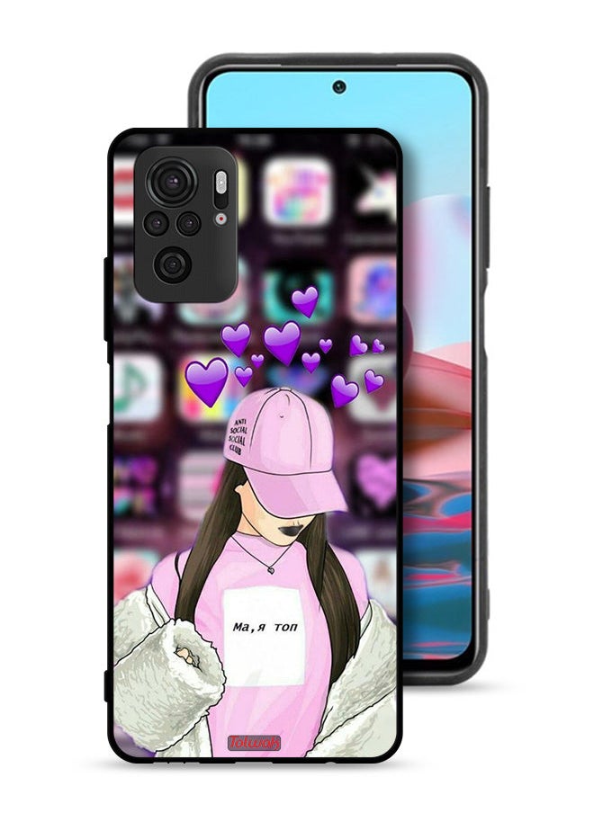Tolwak - Xiaomi Redmi Note 10S Protective Case Cover Anti Social Club - Image 1