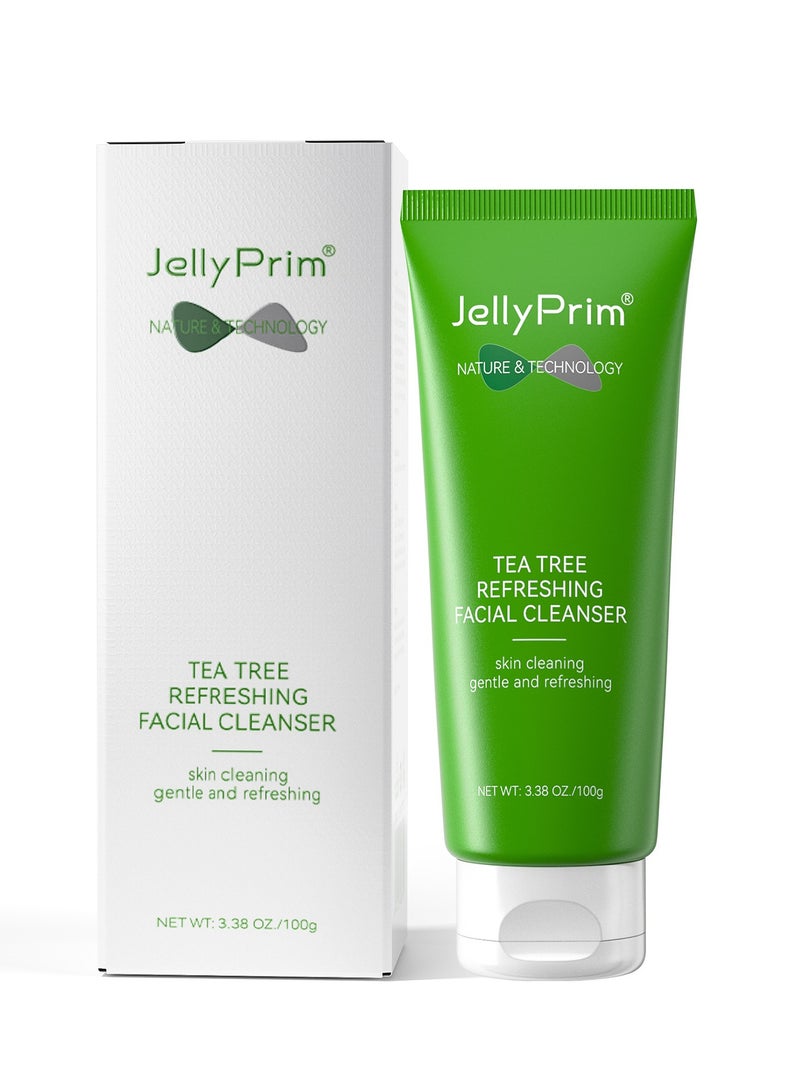 JellyPrim Cleans Pores and Reduces Acne Marks Tea Tree Essence Cleanser 100g - Image 1