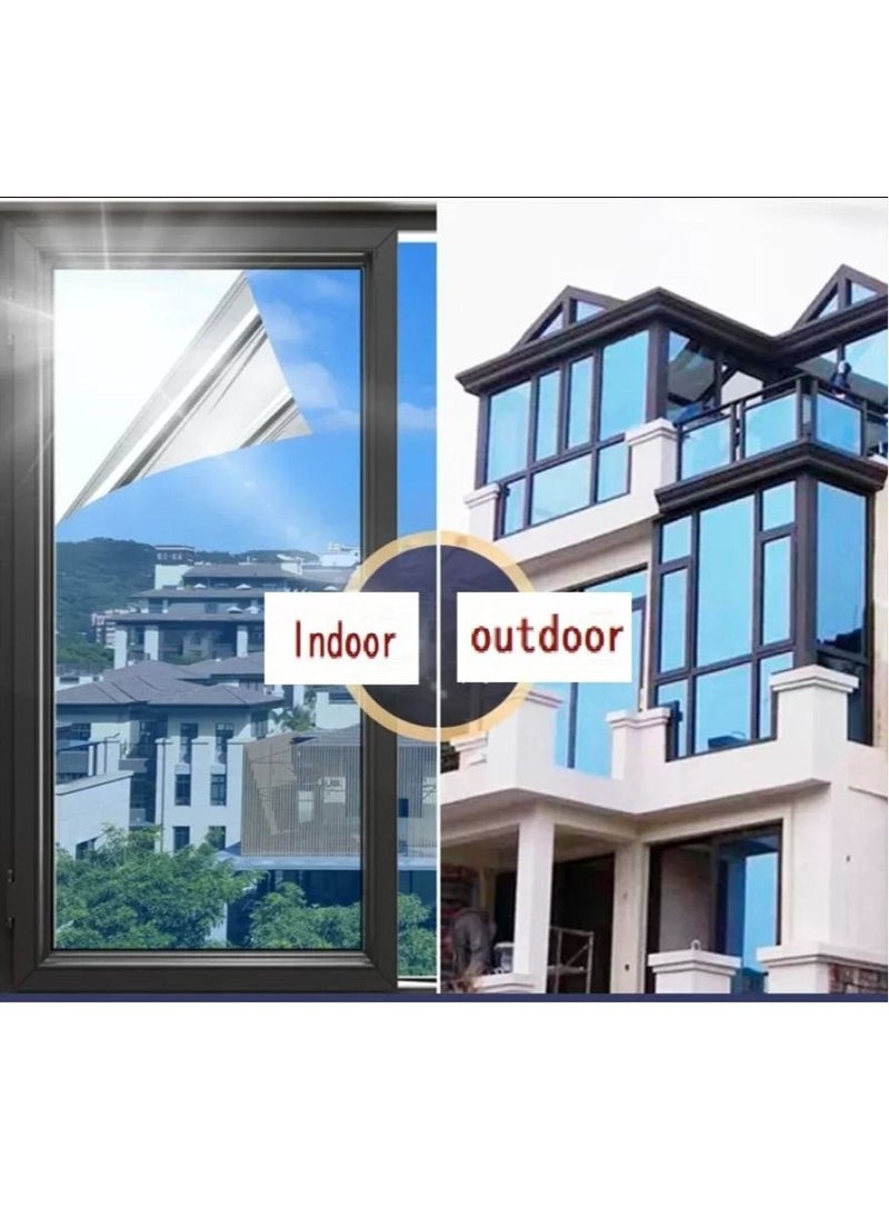 Y&D Decorative Window Privacy Film Sticker Dark Blue  - Image 2