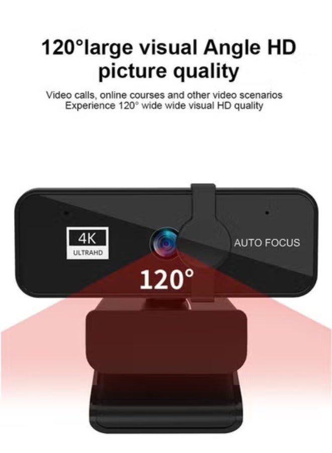  فيكتوال كاميرا ويب 4K، كاميرا ويب قابلة للتكبير والتصغير مع ميكروفون وجهاز تحكم عن بعد، مزودة بمستشعر سوني، تكبير رقمي 9x، ميكروفونات إلغاء الضوضاء، كاميرا كمبيوتر بتركيز تلقائي لأجهزة الكمبيوتر الشخصية/ماك/الكمبيوتر المحمول/Zoom/Teams/OBS/Google - Image 4