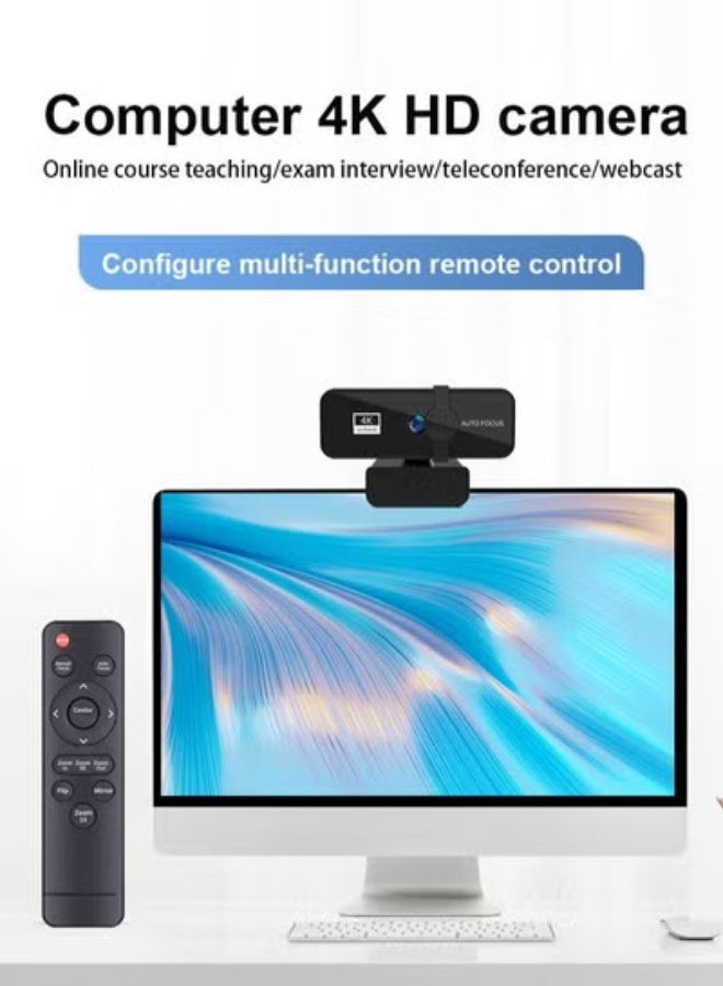  فيكتوال كاميرا ويب 4K، كاميرا ويب قابلة للتكبير والتصغير مع ميكروفون وجهاز تحكم عن بعد، مزودة بمستشعر سوني، تكبير رقمي 9x، ميكروفونات إلغاء الضوضاء، كاميرا كمبيوتر بتركيز تلقائي لأجهزة الكمبيوتر الشخصية/ماك/الكمبيوتر المحمول/Zoom/Teams/OBS/Google - Image 2