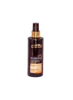 ST MORITZ St. Moritz Sun Kiss Deep Tan Oil | Intensive Tanning with Beta-Carotene | 250ml | Golden Tan Boost  - Image 2