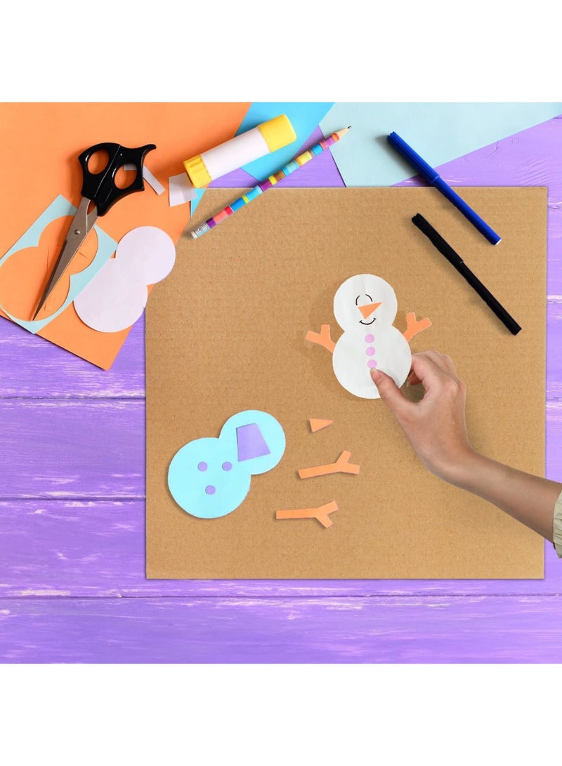 SYOSI 50 Pack Corrugated Cardboard Sheets 2mm Thick, 12" x 12" Square Flat Inserts, Durable Cardboard Filler Pads for Mailing, Packing, Shipping, and Craft Projects, Ideal for Home, Office - Image 4