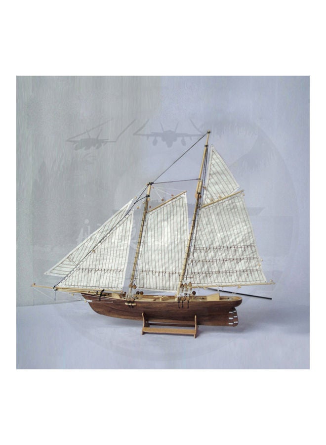 Loquat DIY Wooden Assembly Sailing Ship Model 410x60x400mm - Image 3