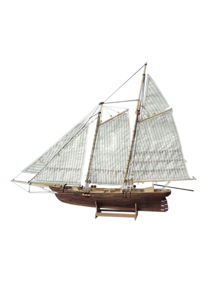 Loquat DIY Wooden Assembly Sailing Ship Model 410x60x400mm - Image 1