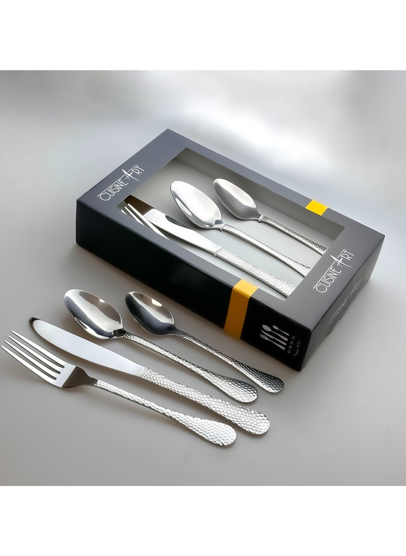 Cuisine Art Cuisine Art Kyle 16 Piece Stainless Steel Cutlery Set, Silver  - Image 2