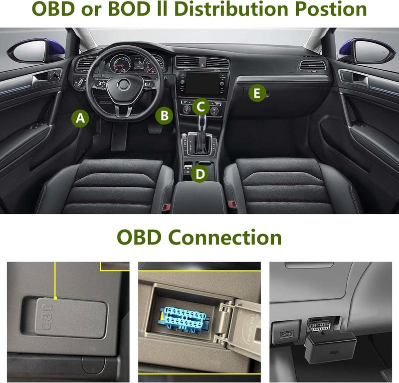 SinLoon SinLoon OBD Power Adapter PD 30W OBD2 Power Charger OBD to TypeC Female Adapter Charger for Dash Camera GPS Mobile Phones Tablets DVR Radar Detector  - Image 4