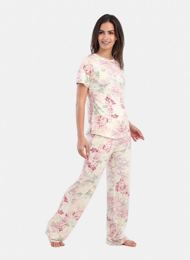 Carina All Over Floral Print Pyjama Set - Image 2