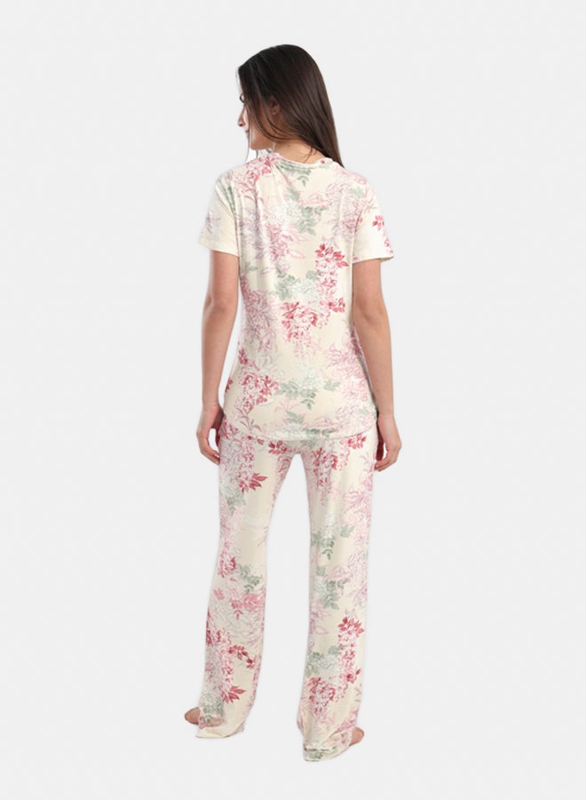 Carina All Over Floral Print Pyjama Set - Image 3