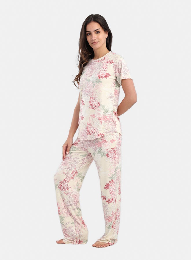 Carina All Over Floral Print Pyjama Set - Image 5