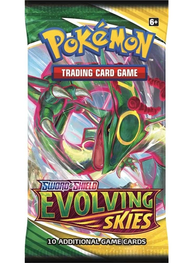 Pokemon Pokémon TCG Sword & Shield—Evolving Skies Booster Pack, 10 Trading Cards, Random Assorted Pack Artwork, Collectible Card Game Expansion - Image 2