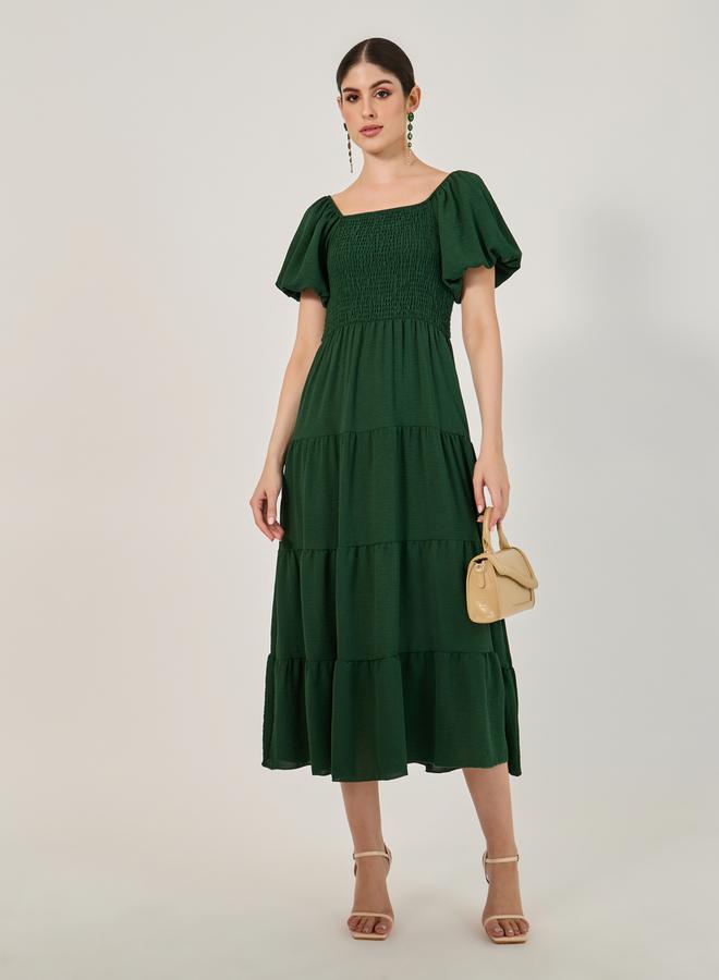 Styli Tiered Smocked Dress  - Image 2