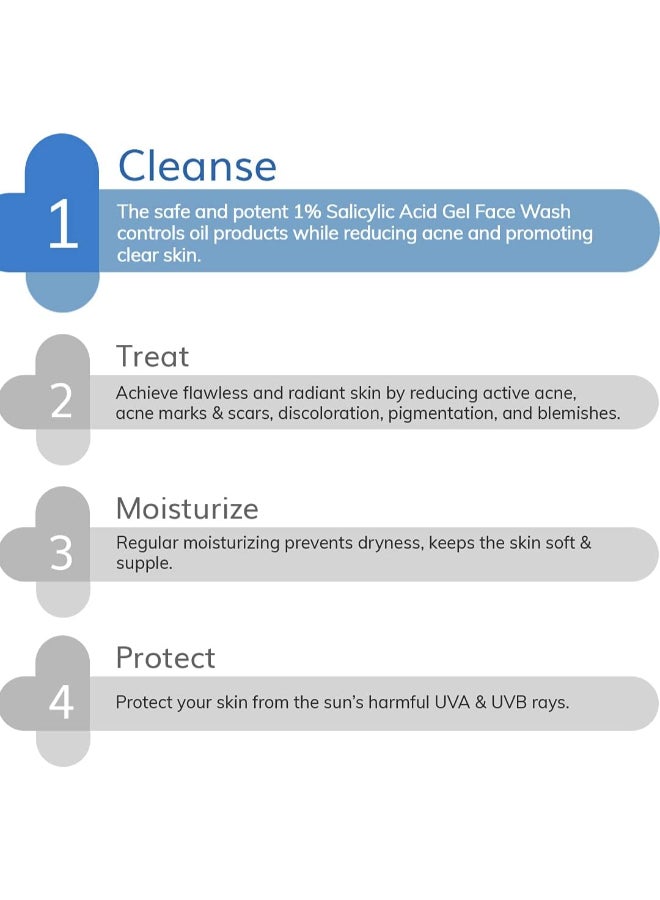 ذا ديرما كو غسول الوجه جل حمض الساليسيليك 1% من ذا ديرما كو مع حمض الساليسيليك وبندق الساحرة لعلاج حب الشباب النشط - 100 مل - Image 5