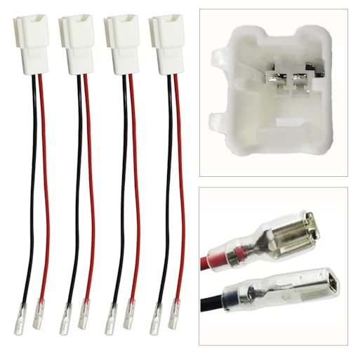 DSkoiph 4 Pack Speaker Wire Harness Adapter Compatible with Nissan 2004-2021 Infiniti 2006-2018 Car Speaker Connector Harness Adapter - Image 2