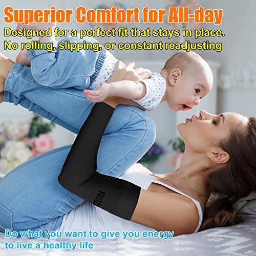 AMZAM® Medical Compression Arm Sleeve for Women & Men, 15-20 mmHg Graduated Compression Brace with Silicone Band for Pain Relief, Lymphedema, Edema, Swelling, Arthritis, Black XL - Image 4