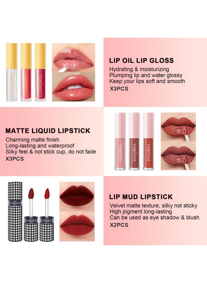 فيروني طقم مكياج سيتال في واحد للنساء، مجموعة كاملة، مجموعات مكياج نسائية متعددة الأغراض للمبتدئين والمحترفين على حد سواء، سهلة الحمل (مجموعة 011 (22 قطعة)) - Image 5