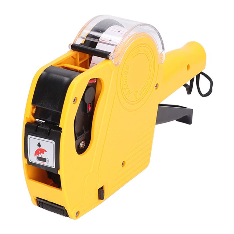 Yellow Manual Labeling Machine 8 Digits Price Tag Label Maker Portable Price Marking Tool - Image 2