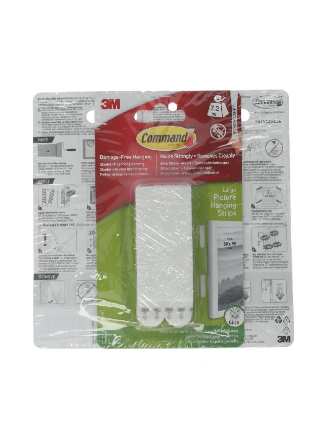Command Strong Hold Damage Free Picture Hanging Strips White Large XN006300620 - Image 2