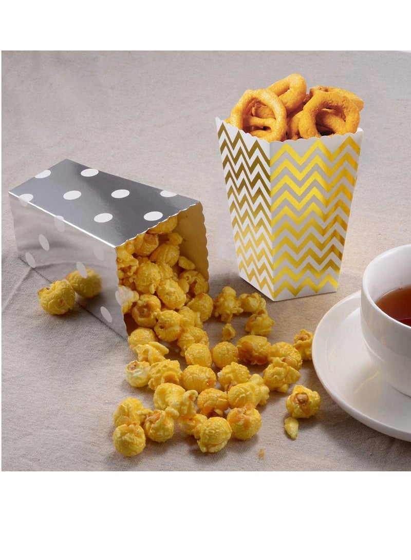 SYOSI Pack Of 54 Paper Popcorn Cardboard Candy Container for Birthday Theatre Themed Cinema Movie Nights Carnivals Party Food Boxes Bulk, Popcorn Bags Paper Candy Container - Image 3