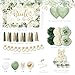 jenlion Sage Green Bridal Shower DecorationsBachelorette Party Decorations Bride to Be Backdrop Bridal Shower Balloons Paper Pom Poms Bride to Be Party Supplies for bridal shower - Image 4