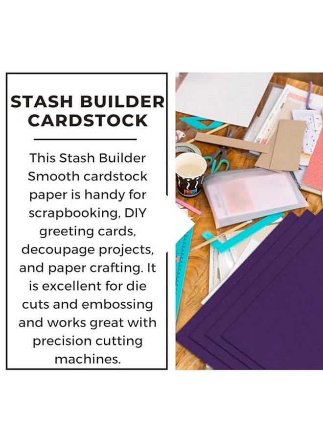 آكسنت ديزاين بيبار آكسينتس Pa Paper Accents Stash Builder Cardstock 12 بوصة × 12 بوصة أرجواني ماجيستي 65 رطل ورق بطاقات ملون لصنع البطاقات وطباعة القصاصات واللف والحرف اليدوية 25 صندوق - Image 3