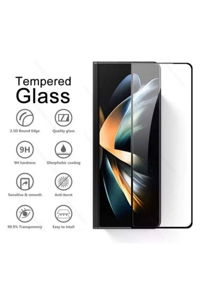 Tempered Glass Screen Protector for Samsung Galaxy Z Fold 4 Front Glass Full Coverage Screen Guard 9H Hardness Anti Fingerprint Scratch Resistance for Samsung Galaxy Z Fold 4