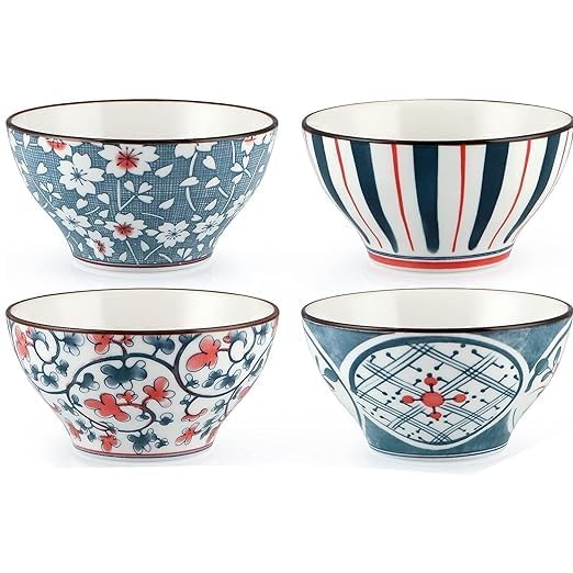 KAMROLLA Modern Ceramic Bowl Durable ScratchResistant StainFree Porcelain Bowl for Everyday Use Perfect for Soup Noodles Cereal More Microwave Dishwasher Safe Set of 4 - Image 2