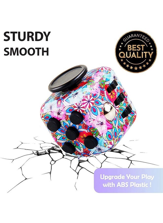 Generic - 6 Sides Mini Fidget Dice Fidget Toys Cube Click Ball Anxiety Pressure Stress Relief Cubes Desk Toy (3 pcs) - Image 1