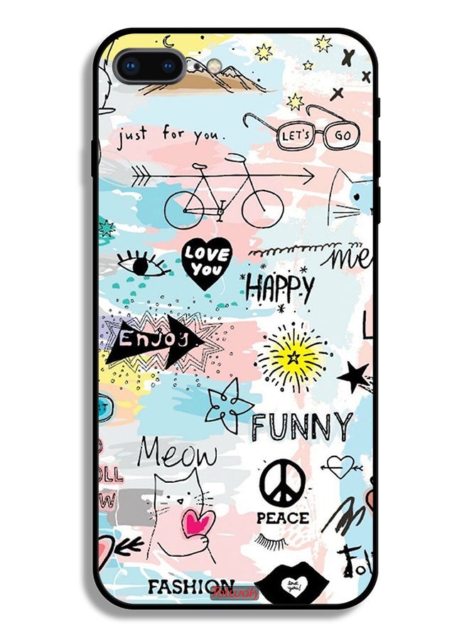 Tolwak Apple iPhone 7 Plus Protective Case Love You Tags - Image 2