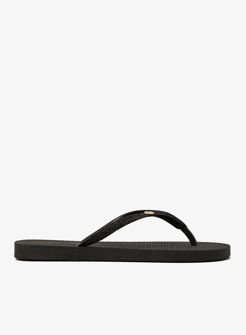Carmen Steffens Black Shiny Flip-Flop