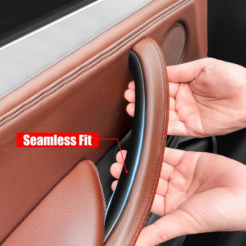 Jaronx for BMW X5 X6 Door Pull Handle, Left Rear Inner Door Trim Grab Cover Armrest Bracket (Fits:BMW X5 2014-2018 and X6 2015-2018) - Image 4