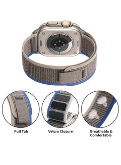 ESCASE 3Pack for Apple Watch Trail Band 49mm 46mm 45mm 44mm 42mm Nylon Woven Sport Strap for iWatch Series Ultra/Ultra2/Series10/9/8/7/SE/6/5/4/3/2/1 Multicolor  - Image 5