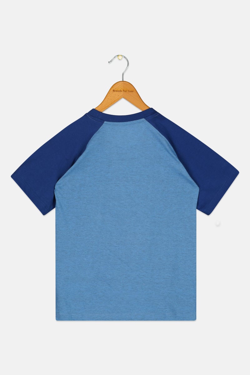 Reebok Toddlers Boy Crew Neck Short Sleeve Outdoor T-Shirt, Blue - Image 2