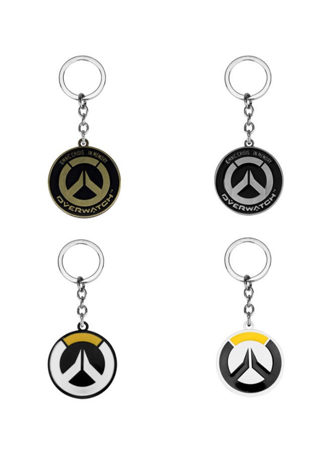 نيبمينينت "مجموعة سلاسل مفاتيح بتصميم مستوحى من لعبة الفيديو "Overwatch" 4 قطع"