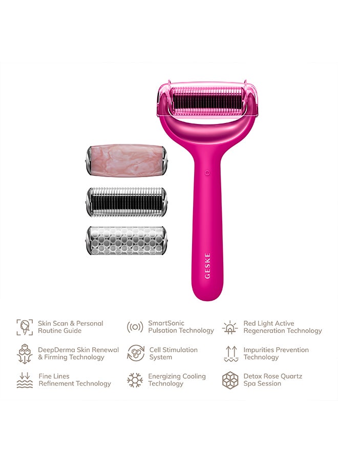 GESKE - Microneedle Face & Body Roller 9 In 1 Magenta - Image 1