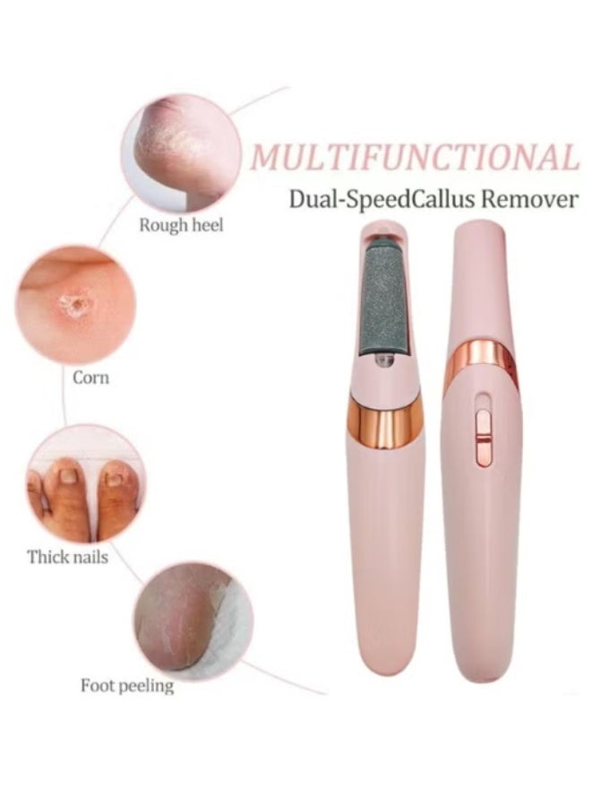 Electric Dead Skin Remover Machine Foot File Callus Pedicure Machine Double Heads Pedicure Tool Rechargeable Foot File for Women Pedicure Machine to Remove Calluses and Dead Skin - Image 2
