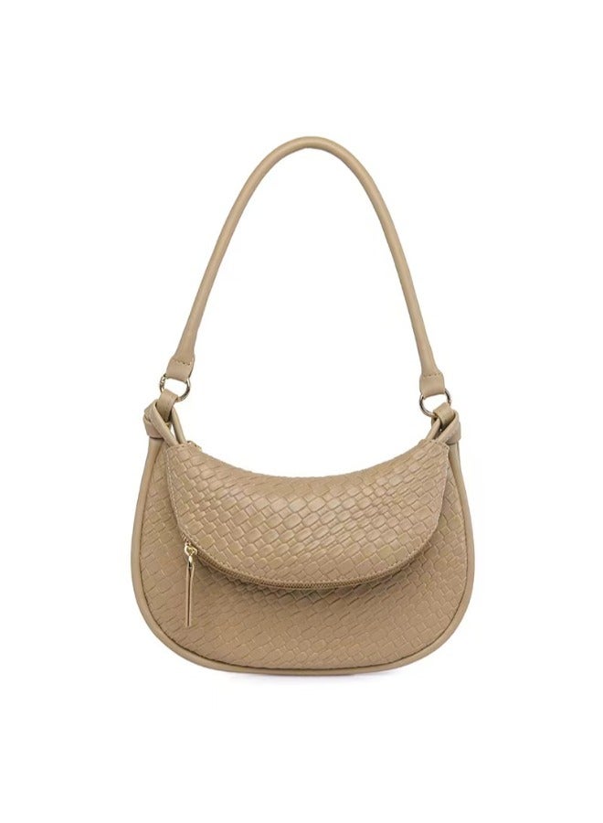 Rup Art حقيبة نسائية على شكل هلال بسعة كبيرة حقيبة يد نصف قمر مع حزام كتف قابل للتعديل وحزام عبر الجسم - Image 1