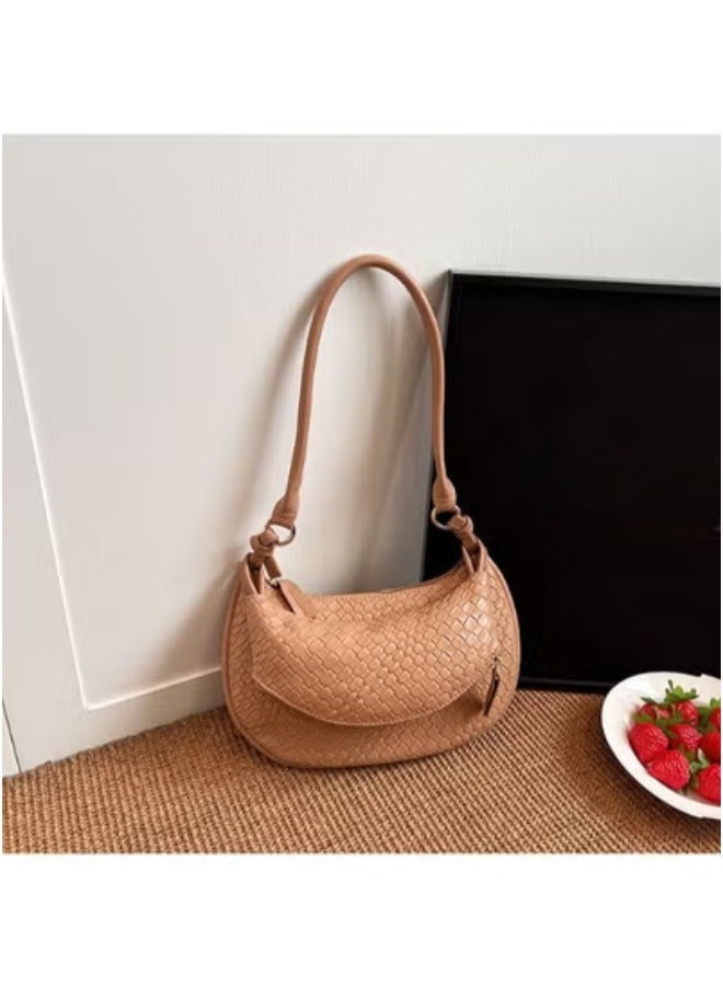 Rup Art حقيبة نسائية على شكل هلال بسعة كبيرة حقيبة يد نصف قمر مع حزام كتف قابل للتعديل وحزام عبر الجسم - Image 3