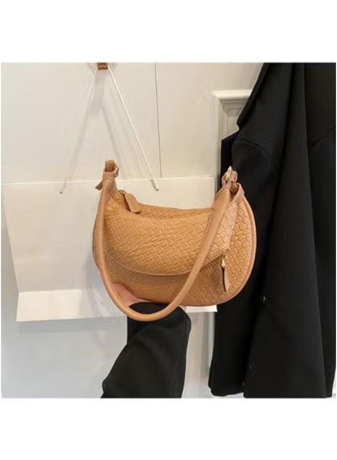 Rup Art حقيبة نسائية على شكل هلال بسعة كبيرة حقيبة يد نصف قمر مع حزام كتف قابل للتعديل وحزام عبر الجسم - Image 2