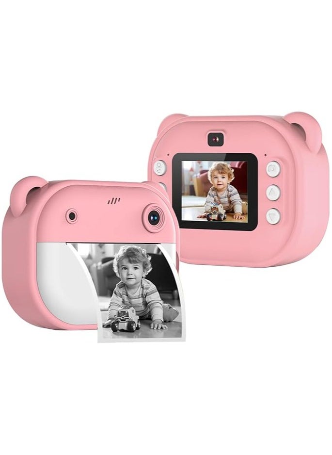 Generic Children's Camera, Instant Camera for Children, Dual Lens, Digital Camera, 1080P 2 Inch Screen, 3 Rolls Thermal Papers  - Image 1