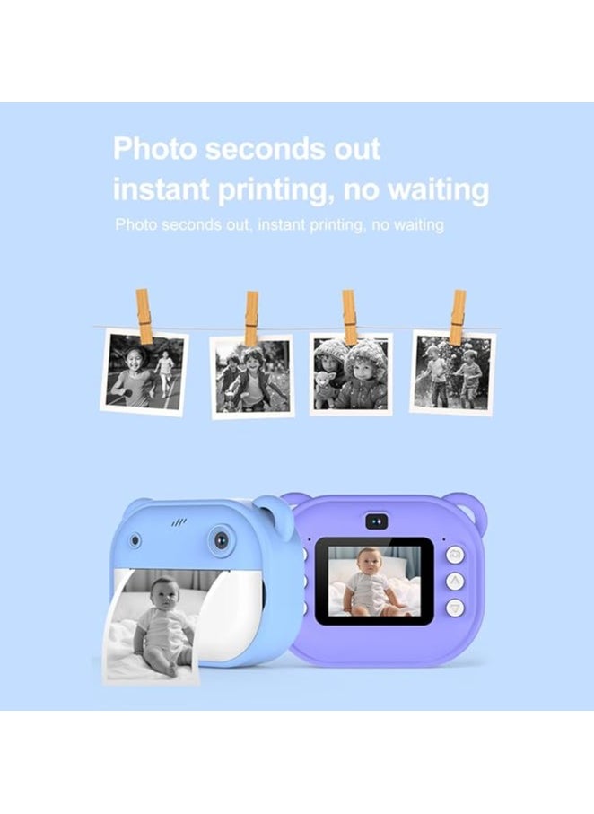 Generic Children's Camera, Instant Camera for Children, Dual Lens, Digital Camera, 1080P 2 Inch Screen, 3 Rolls Thermal Papers  - Image 4
