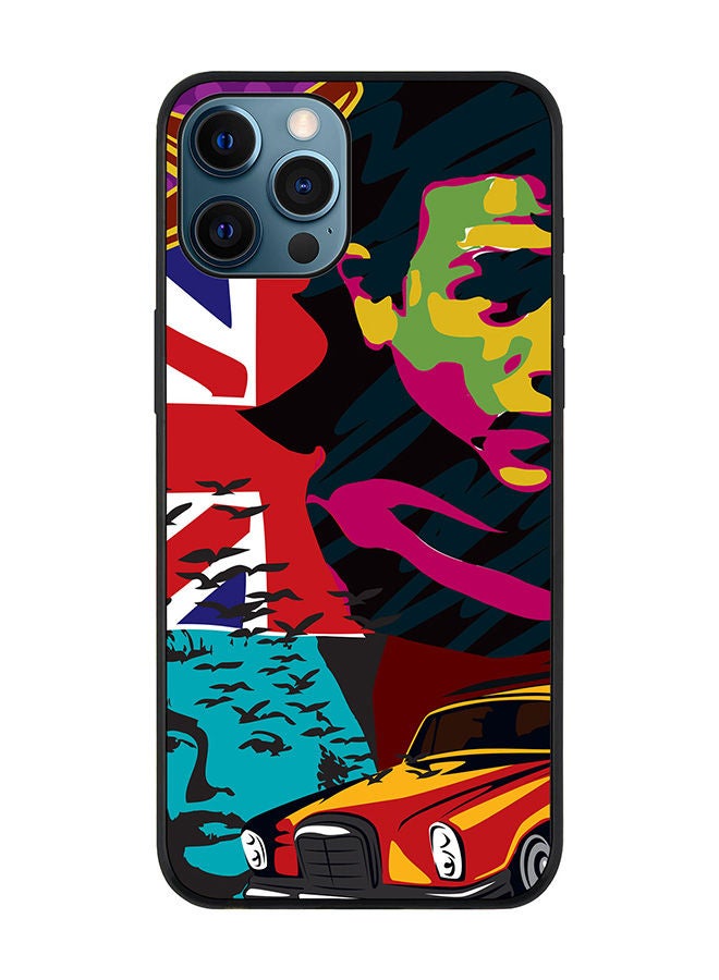 Stylizedd Rugged Black edge case for Apple iPhone 12 Pro Max Slim fit Soft Case Flexible Rubber Edges Anti Drop TPU Gel Thin Cover - Retro Spy - Image 1