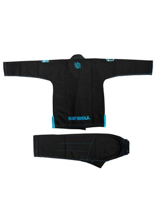 Future Legends BJJ Gi for Kids | Premium Youth Brazilian Jiu Jitsu Gi with FREE White Belt | Lightweight & Durable Jiu Jitsu Kimono for Children and Youth (BLACK/BLUE, K4) - pzsku/ZD0AE81955EB3EBE5BB61Z/45/_/1739275473/d4650197-6616-49d4-8067-22237f7a9489