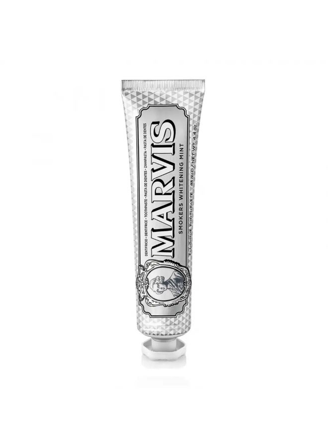 Marvis Whitening Mint Travel Size Toothpaste, 85 ml, Promotes The Natural Whitening of The Teeth, Plaque Removal Toothpaste, Long-Lasting Freshness - Image 2