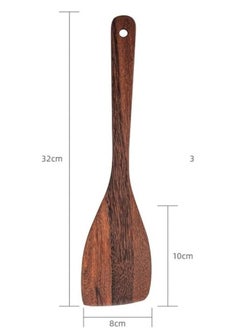 Happy Home Wooden Spoon Kitchen Cooking Utensils Non-Scratch Stirring Serving Non-Stick Heat Resistant 32cm  - Image 2