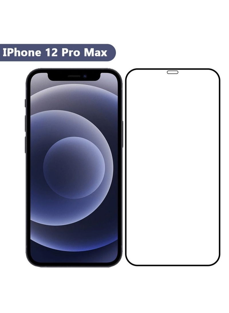 2Pack for iPhone 12 Pro Max Screen Protector Crystal Clear 9H Tempered Glass Scratch Resistant Full Coverage Film 6.5 inch - Image 4