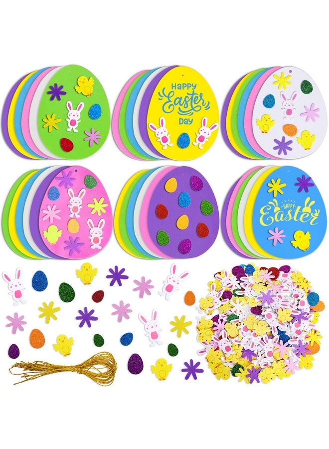 Max Fun 208PCS Easter Foam Stickers Set for Egg Crafts DIY - Kids Decorations Party Favors Supplies - Image 1