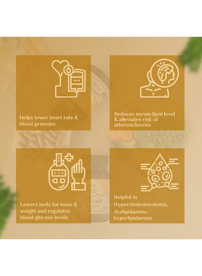 Organic India أورجانيك إنديا ليبيد كير 60 كبسولة زجاجة - عبوة من 2 - Image 4